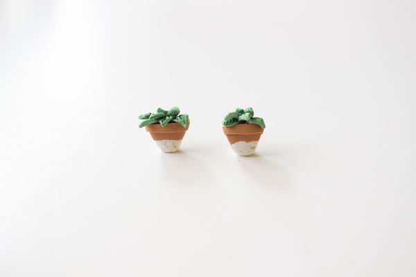 One of a kind plant studs